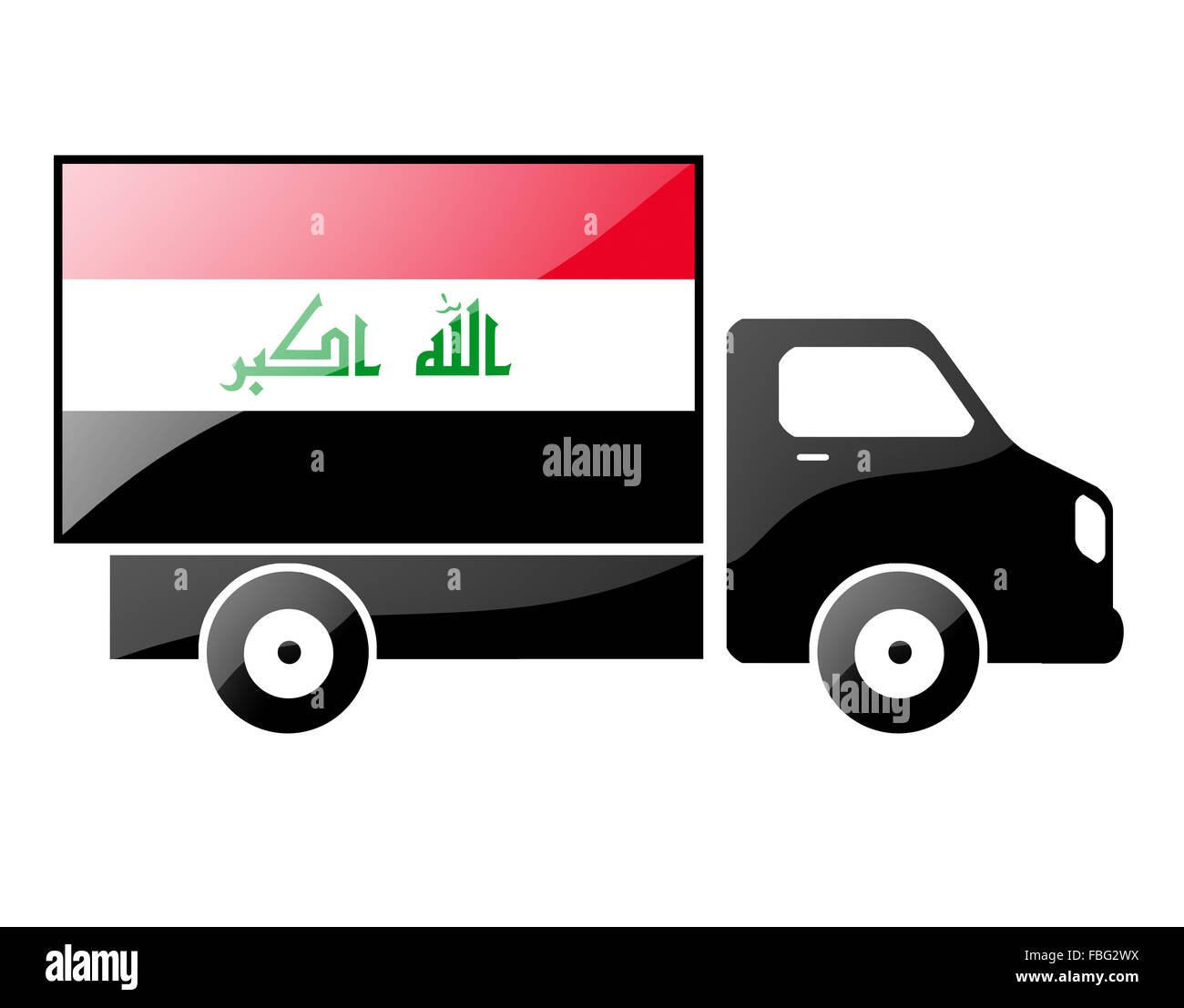The Iraqi flag Stock Photo