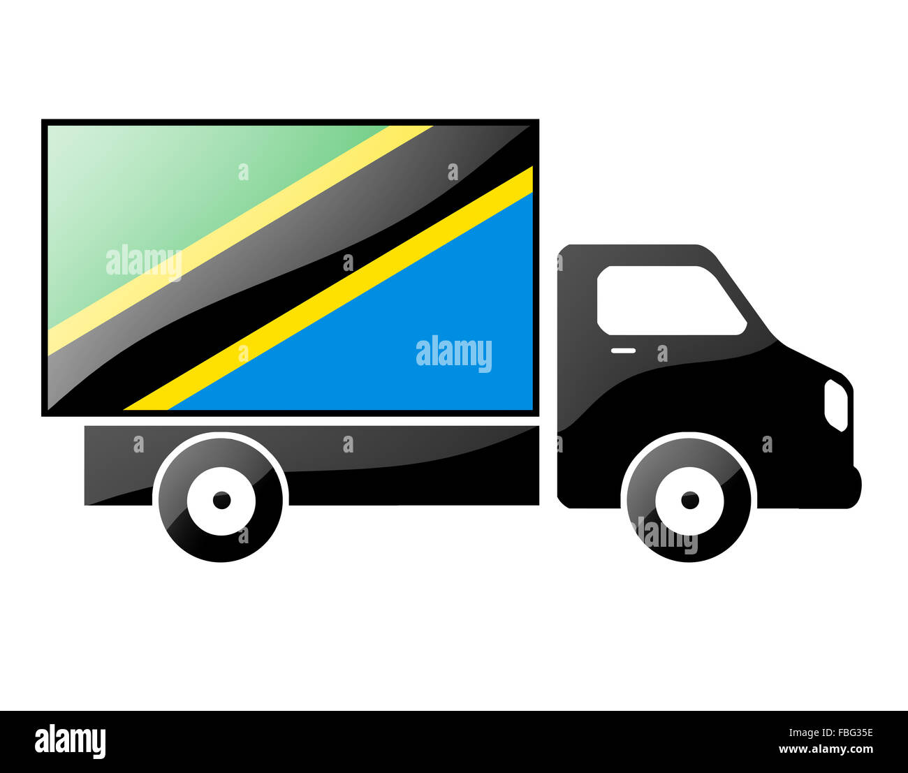 The Tanzania flag Stock Photo - Alamy