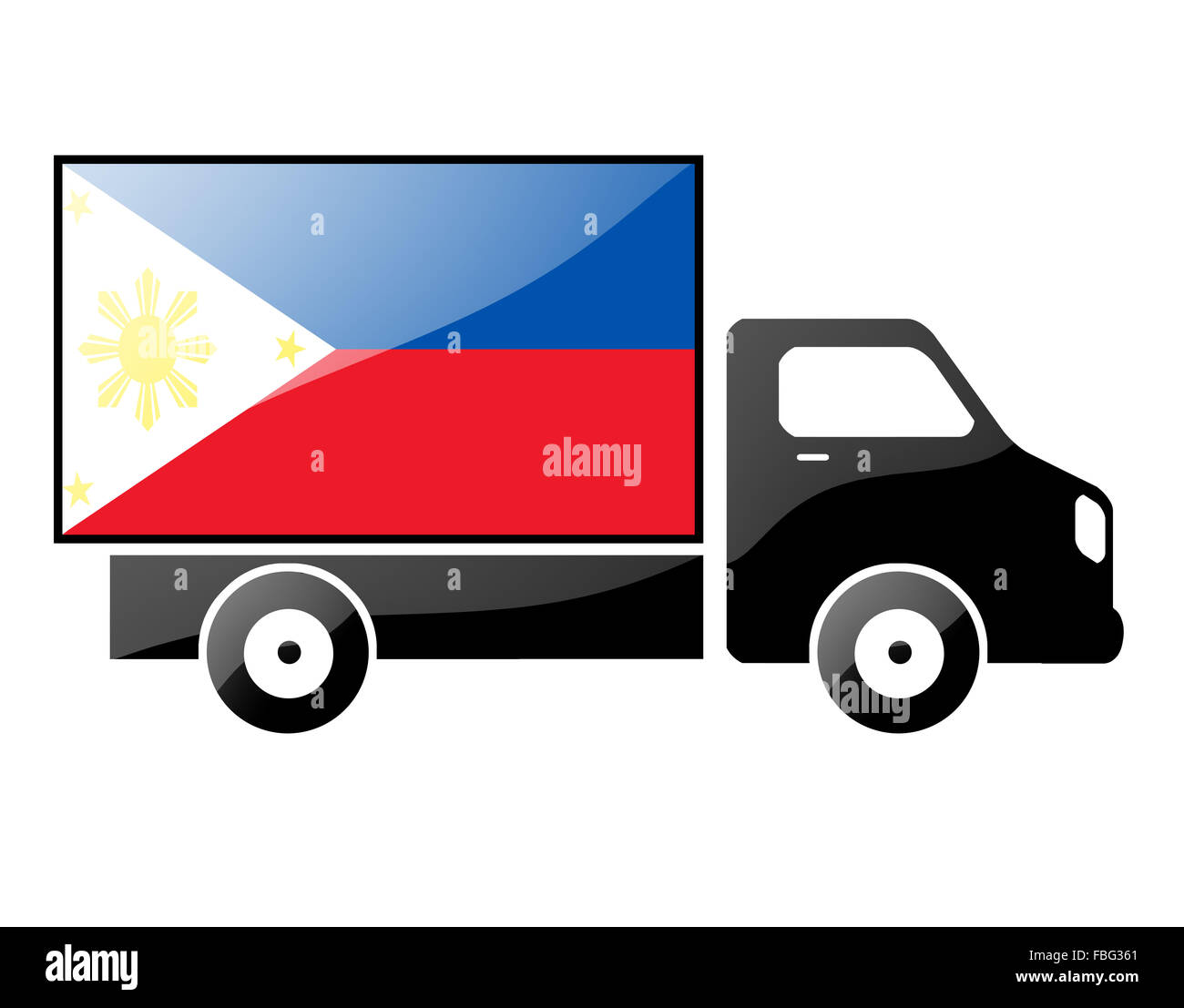 The Philippines flag Stock Photo