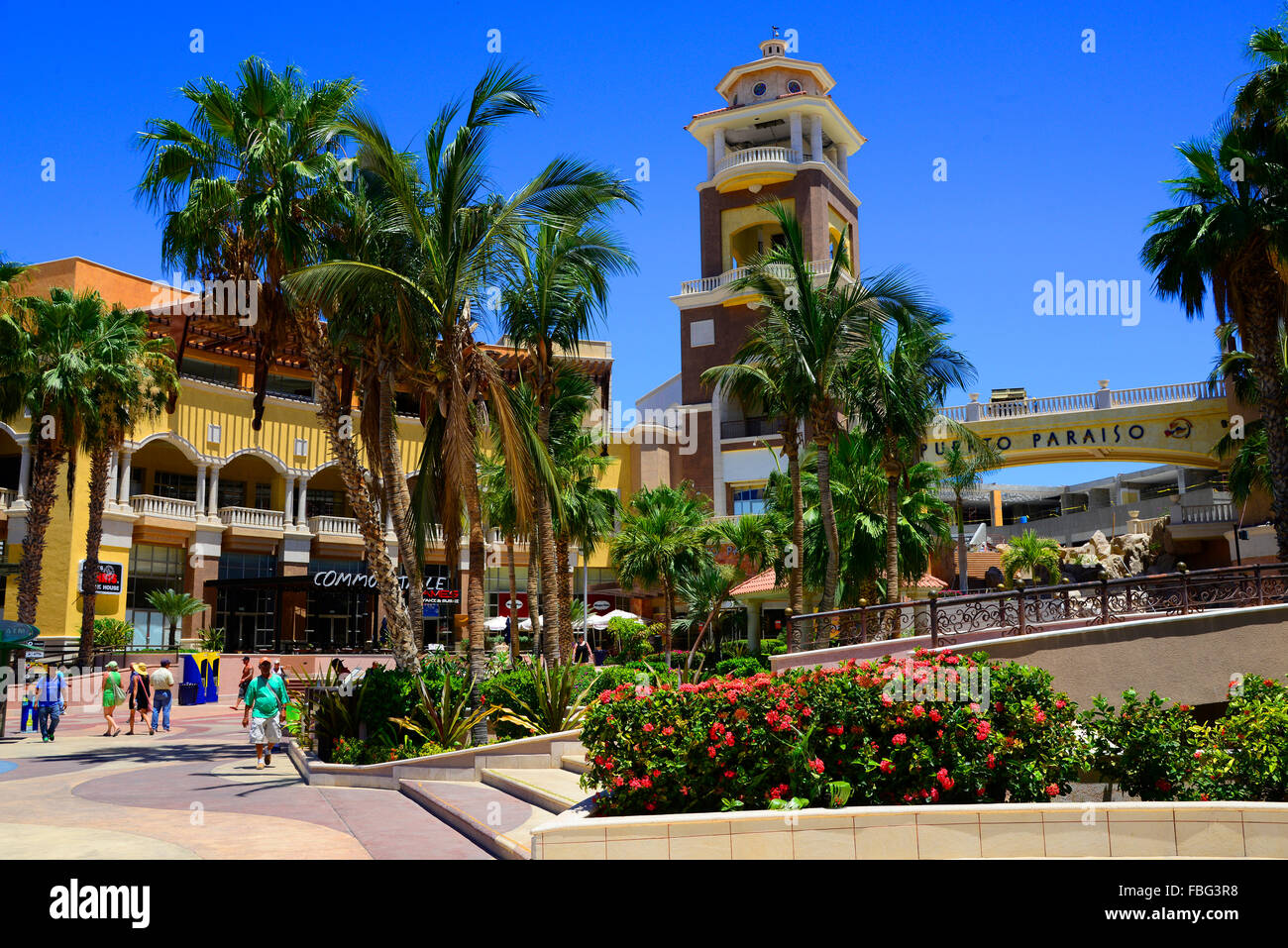 Shopping Area Cabo San Lucas Mexico Pacific Ocean Stock Photo Alamy