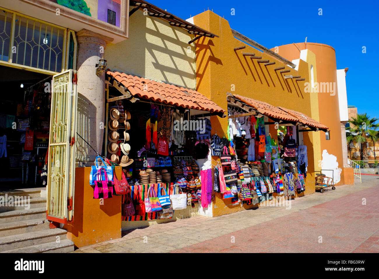 Shopping Area Cabo San Lucas Mexico Pacific Ocean Stock Photo Alamy