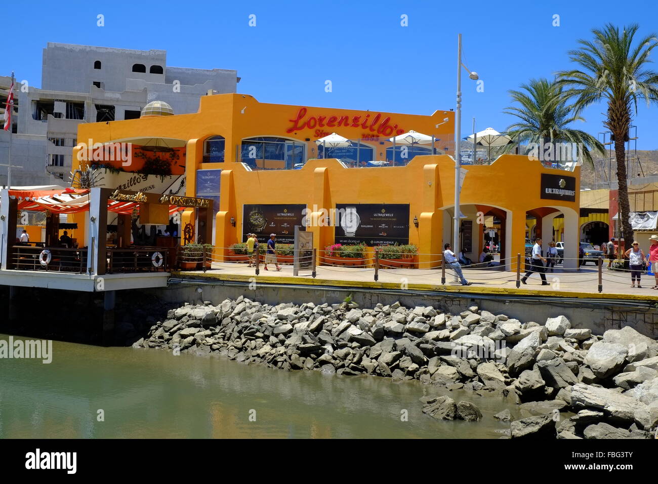 Shopping Area Cabo San Lucas Mexico Pacific Ocean Stock Photo Alamy