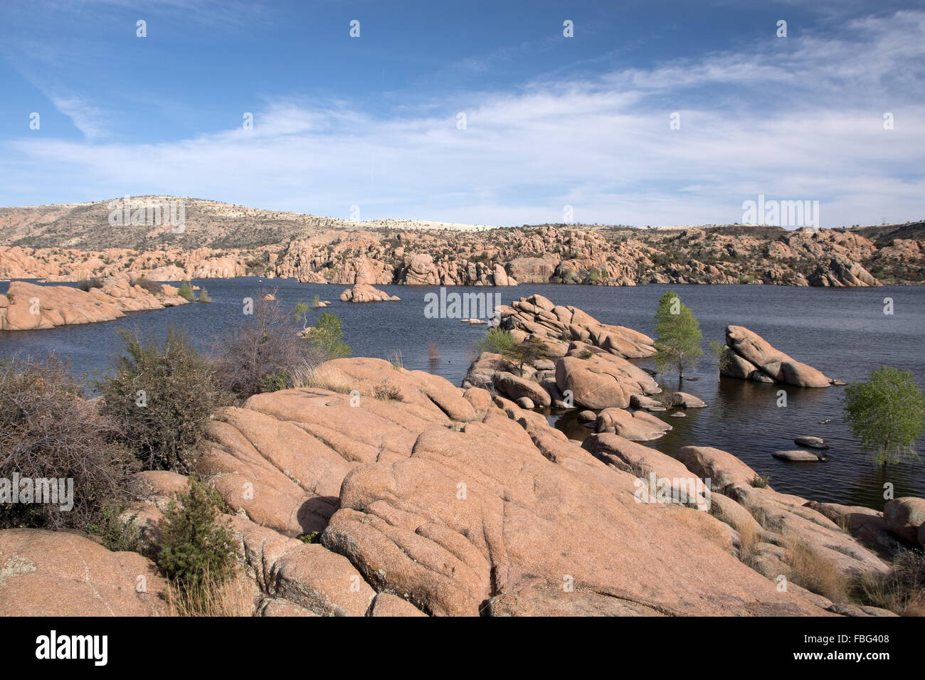 Watson Lake at Watson Park is located some miles from Prescott, Arizona