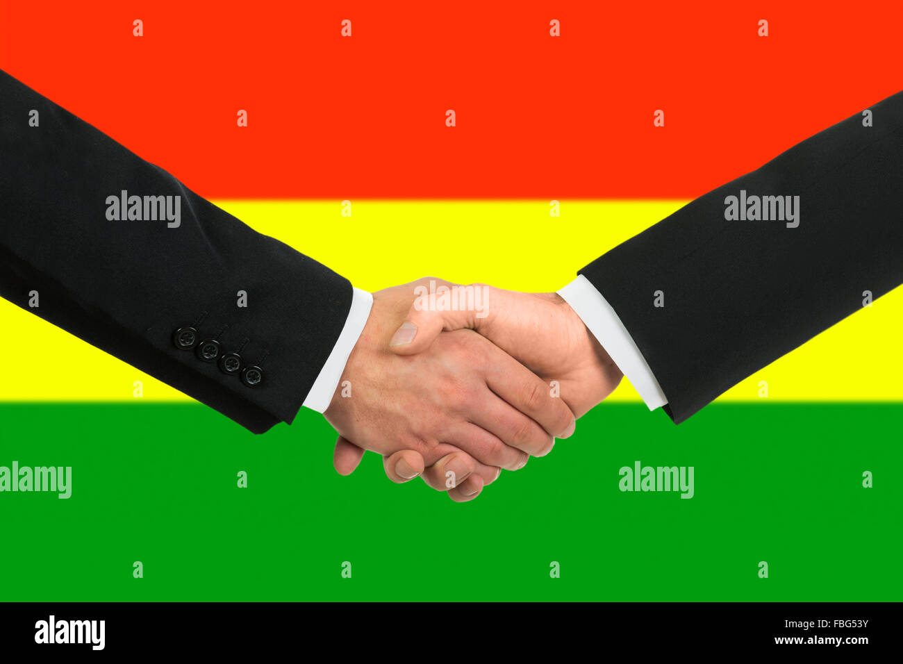 The Bolivian flag Stock Photo