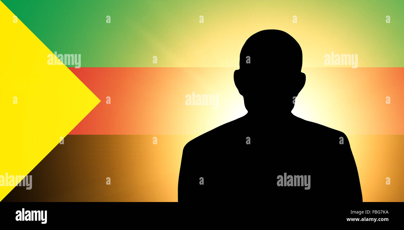 The Azavad flag Stock Photo - Alamy