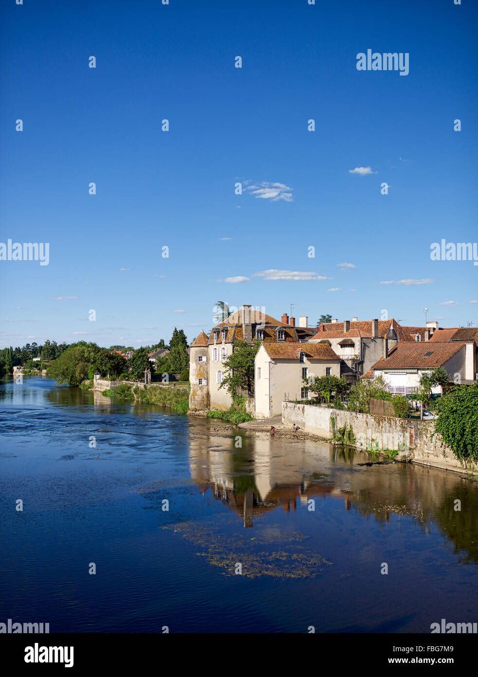 Montmorillon and the River Gartemp, Vienne, France Stock Photo - Alamy