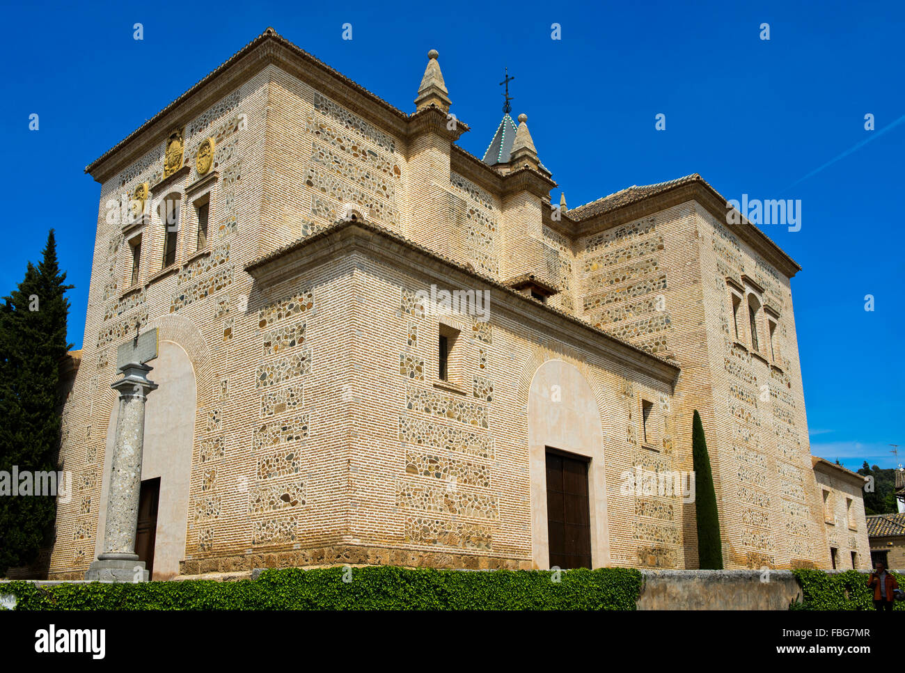 Church of Santa Maria de la Alhambra, Alhambra, Granada, Andalucía, Spain Stock Photo