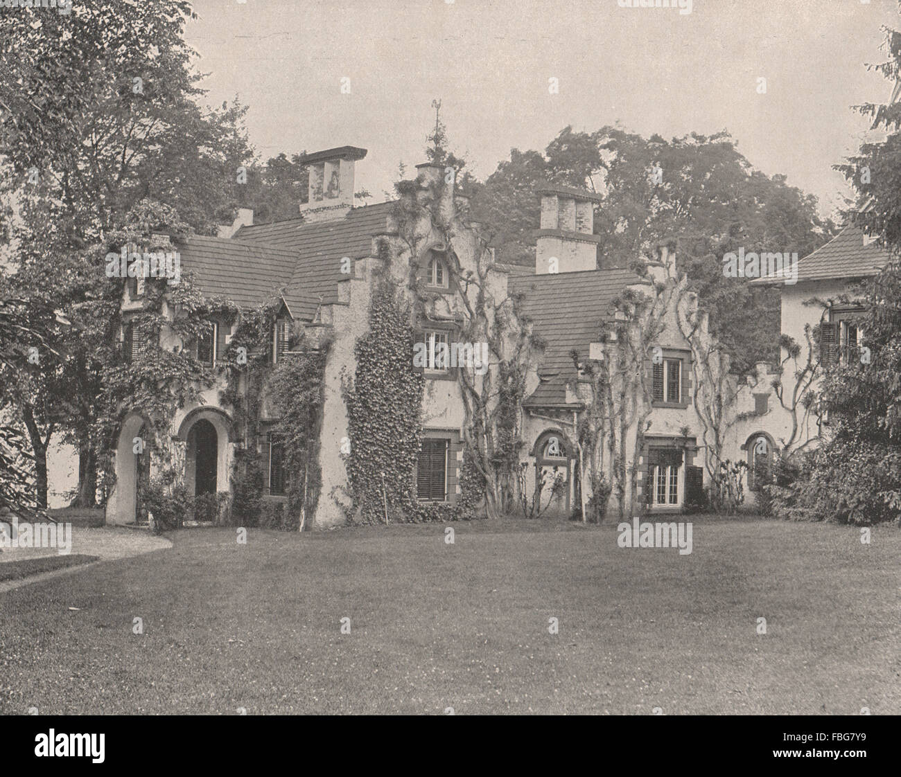 Sunnyside, Home of Washington Irving, Tarrytown, New York, antique
