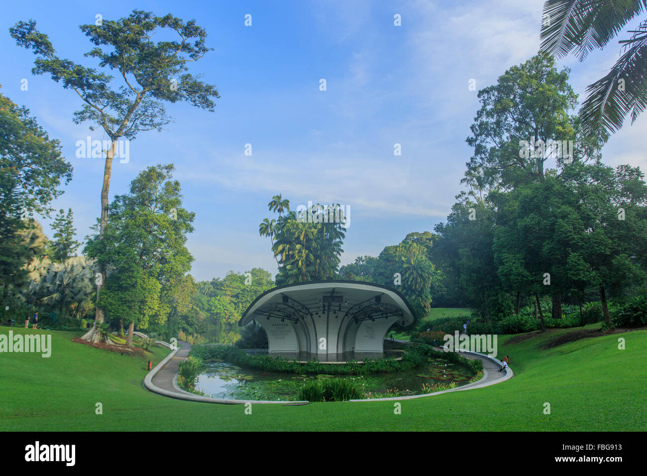 Shaw Amphitheater in Singapore Botanic Gardens Stock Photo - Alamy