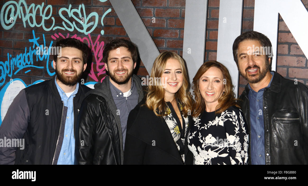 Jan. 15, 2016 - New York, New York, U.S. - Actor RAY ROMANO and FAMILY attend the New York premiere of the series 'Vinyl' held at Ziegfeld (Credit