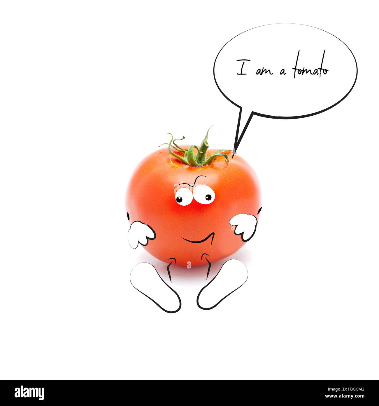 Funny Mr.Tomato Stock Photo