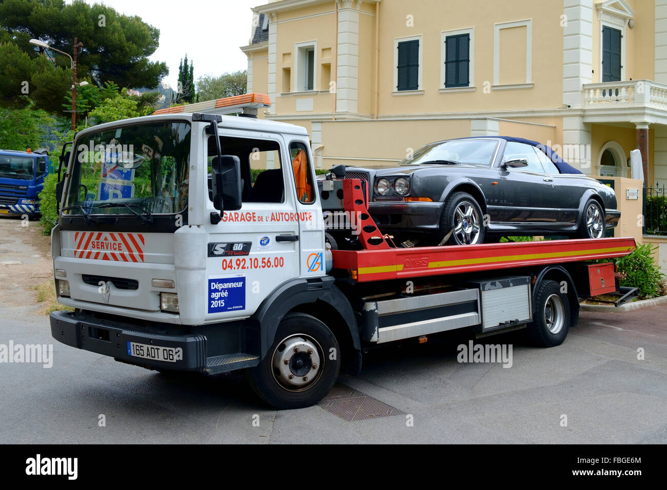 rolls royce car vehicle transporter french riviera france Stock Photo