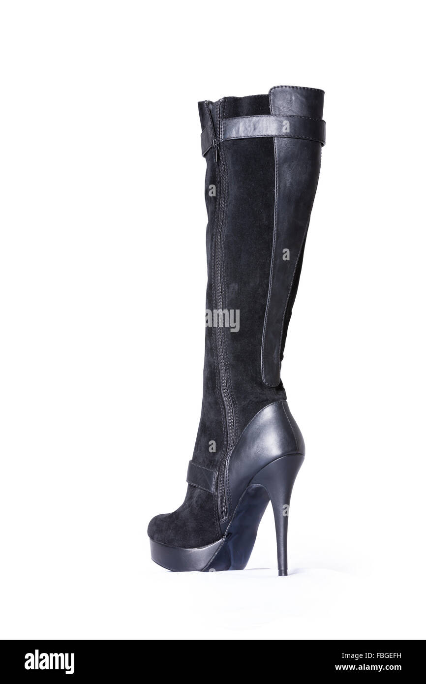 knee high leather stiletto boots