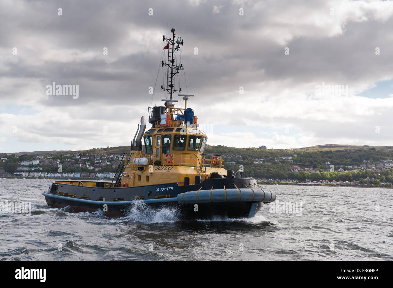 SD Jupiter operated by Serco on behalf of the Royal Navy whilst based at Faslane Stock Photo