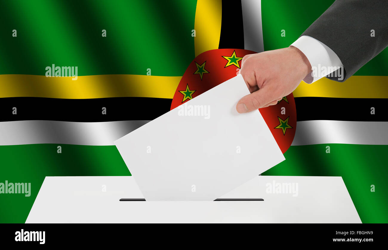 The Dominica flag Stock Photo - Alamy