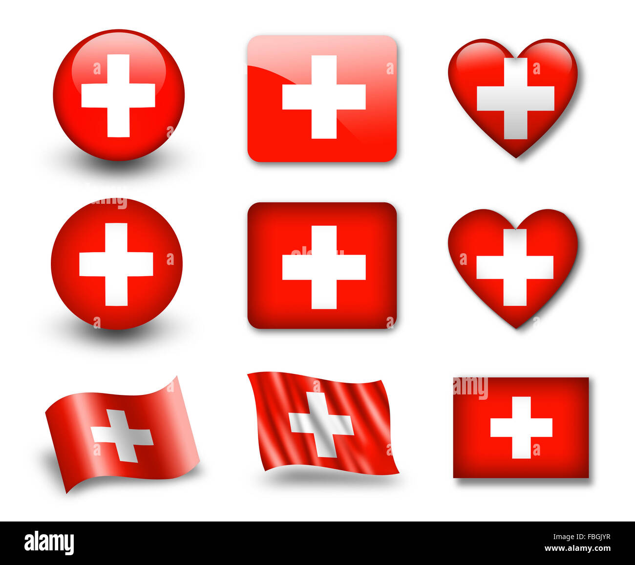 The Swiss flag Stock Photo Alamy The Swiss flag Stock Photo Alamy