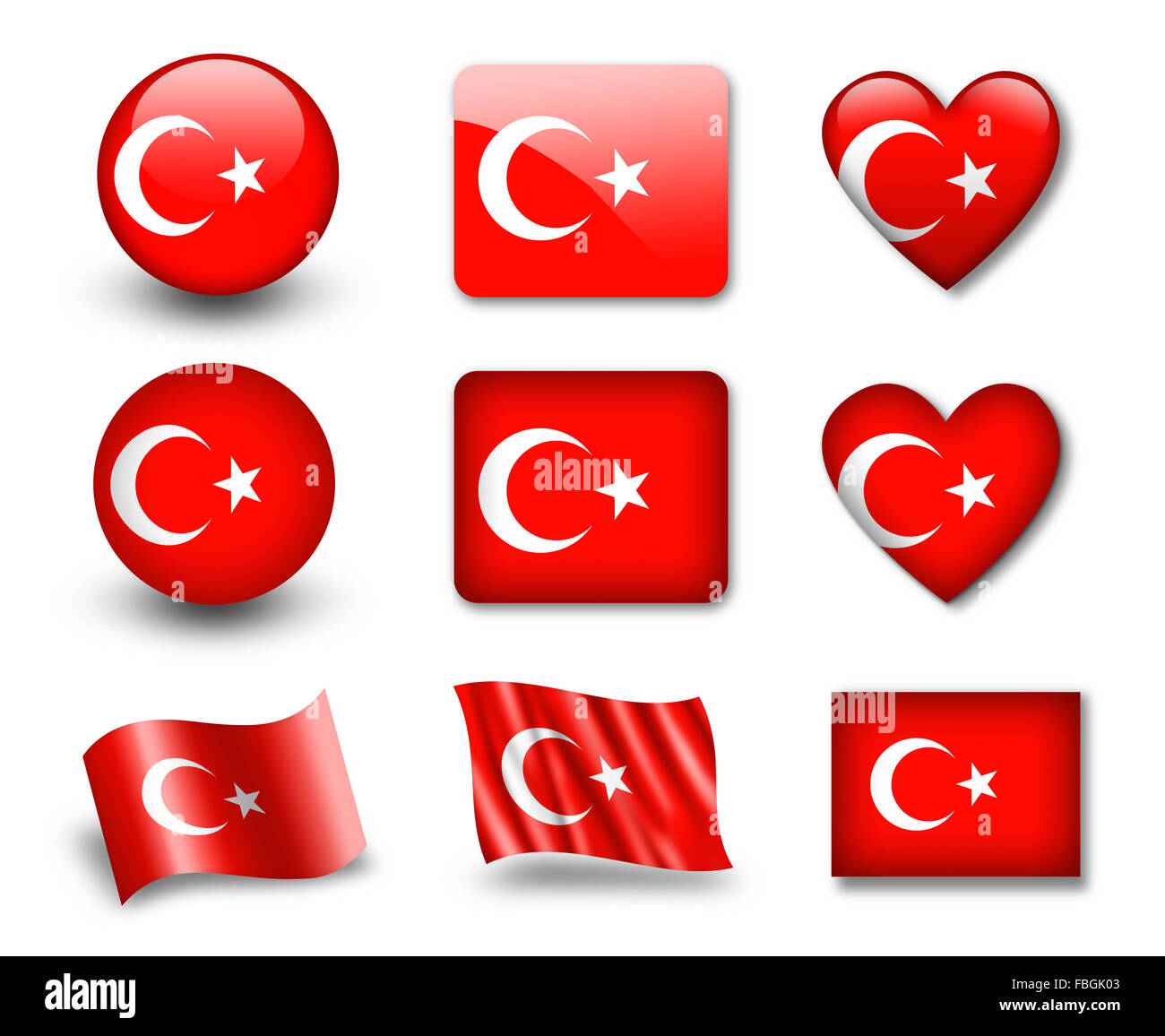The Turkish flag Stock Photo Alamy