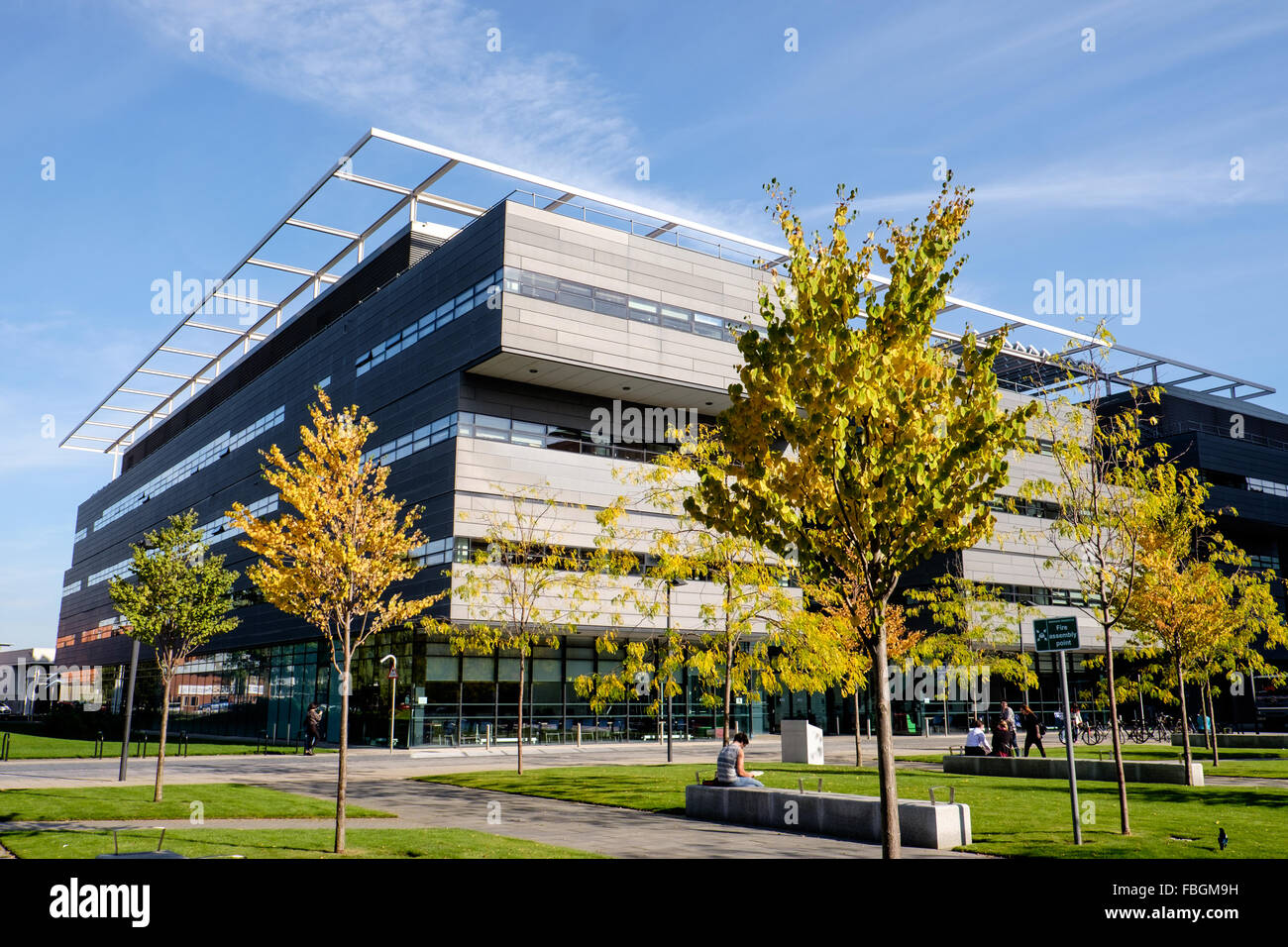 Alan Turing building in autumn, The University of Manchester, UK Stock ...