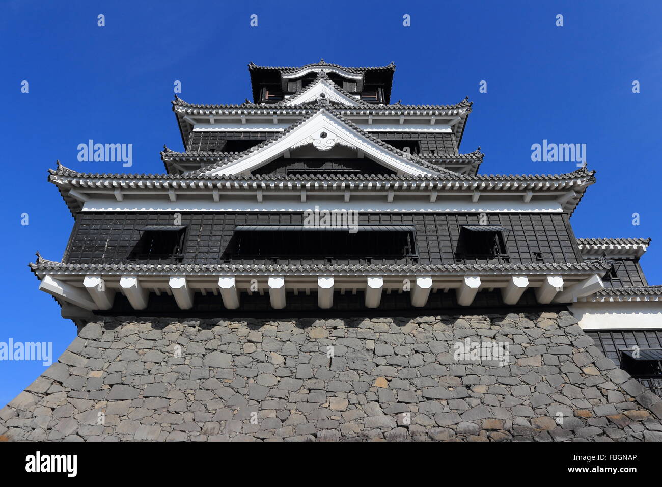 Kumamoto Castle in Japan Stock Photo
