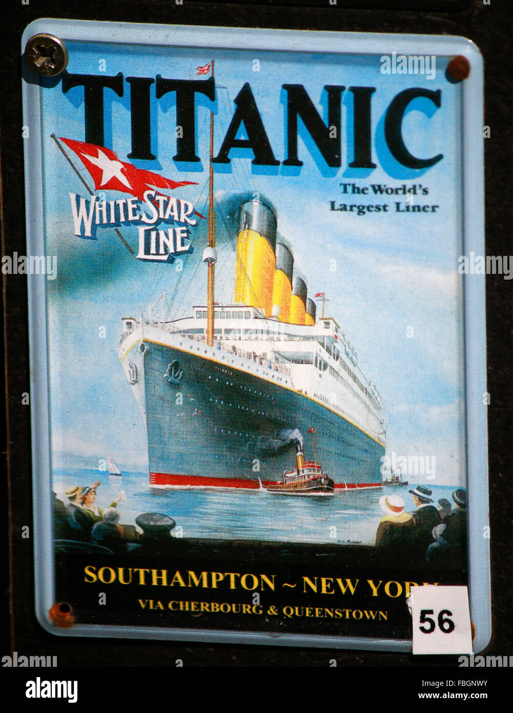 das Logo der Marke 'Titanic', Berlin. Stock Photo