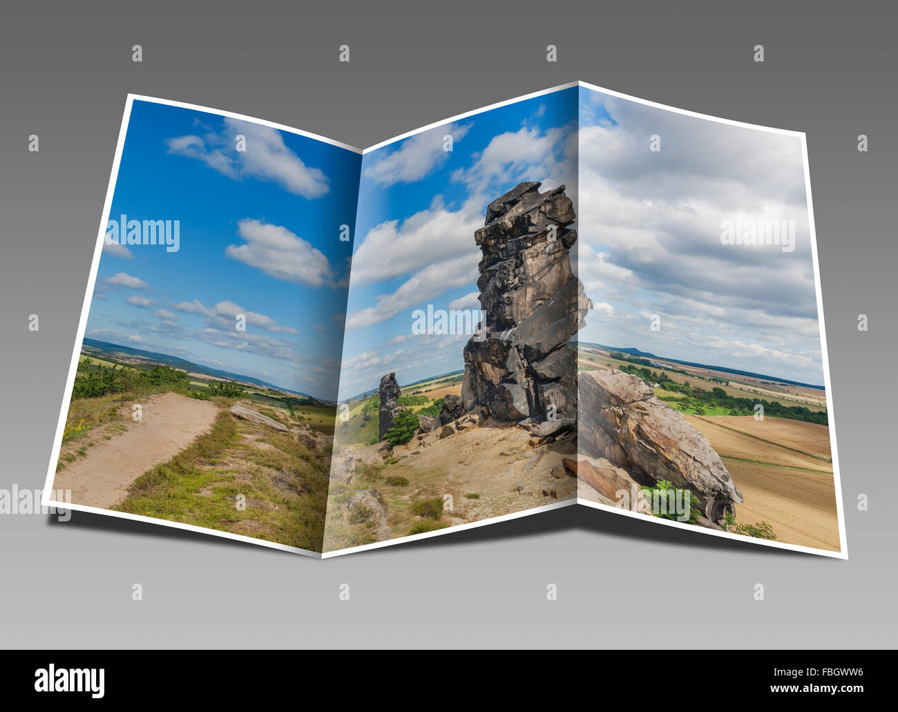 Germany Devil Rocks The Teufelsmauer (Devil's Wall) is a rock formation made of hard ...