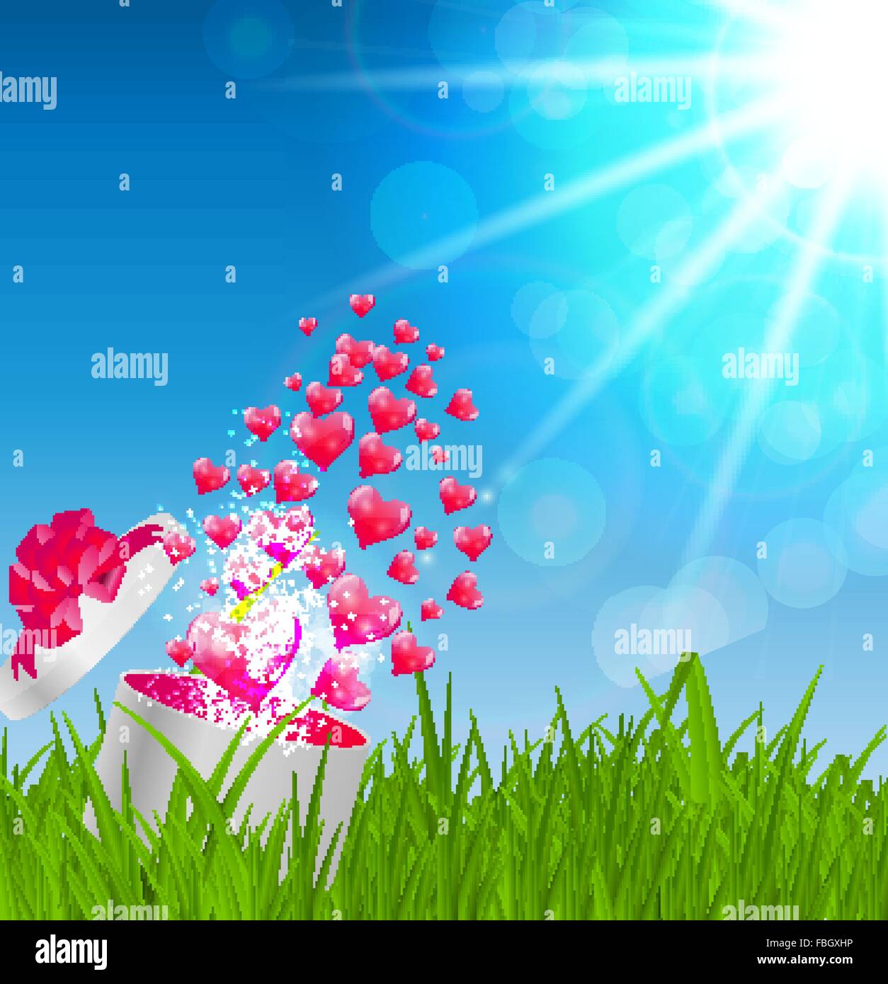 Happy Valentines Day Card. Vector Illustration Stock Vector Image & Art ...