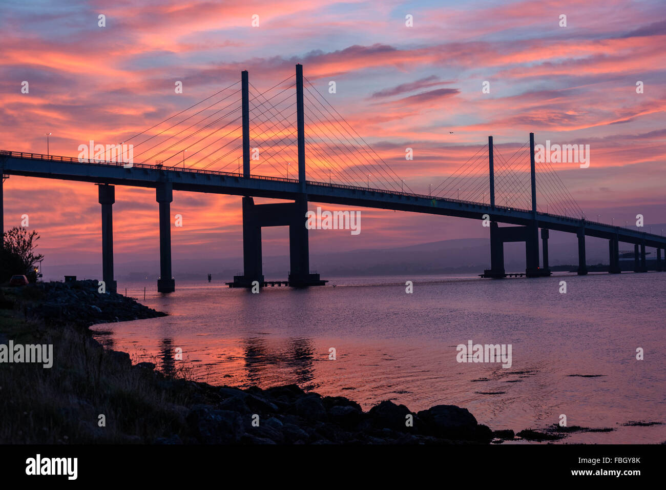 Kessock Bridge , Inverness, Scotland, United Kingdom Stock Photo