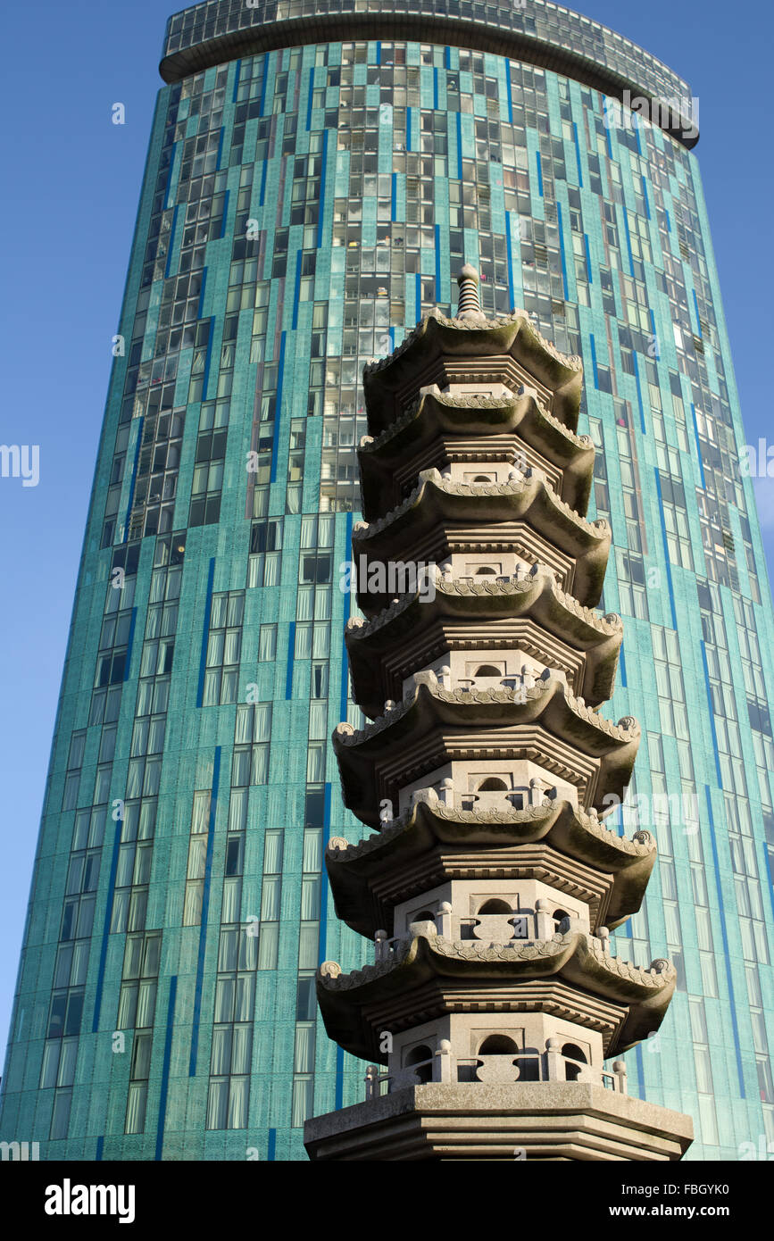 Beetham Tower,Birmingham City Centre,Chinese Quarter,EU Stock Photo   Alamy