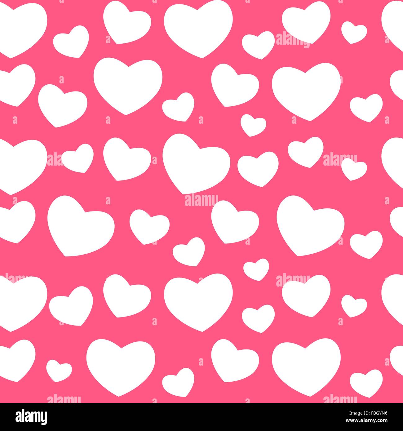 Heart Love Seamless Pattern Background Vector Illustration Stock Vector ...