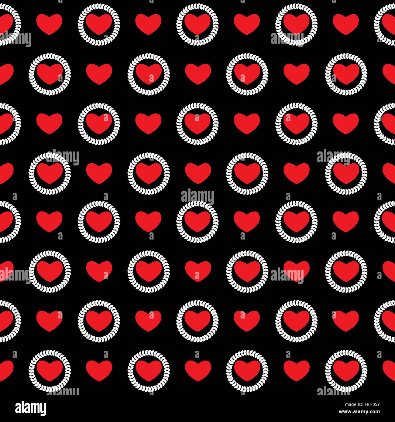 Heart Love Seamless Pattern Background Vector Illustration Stock Vector ...