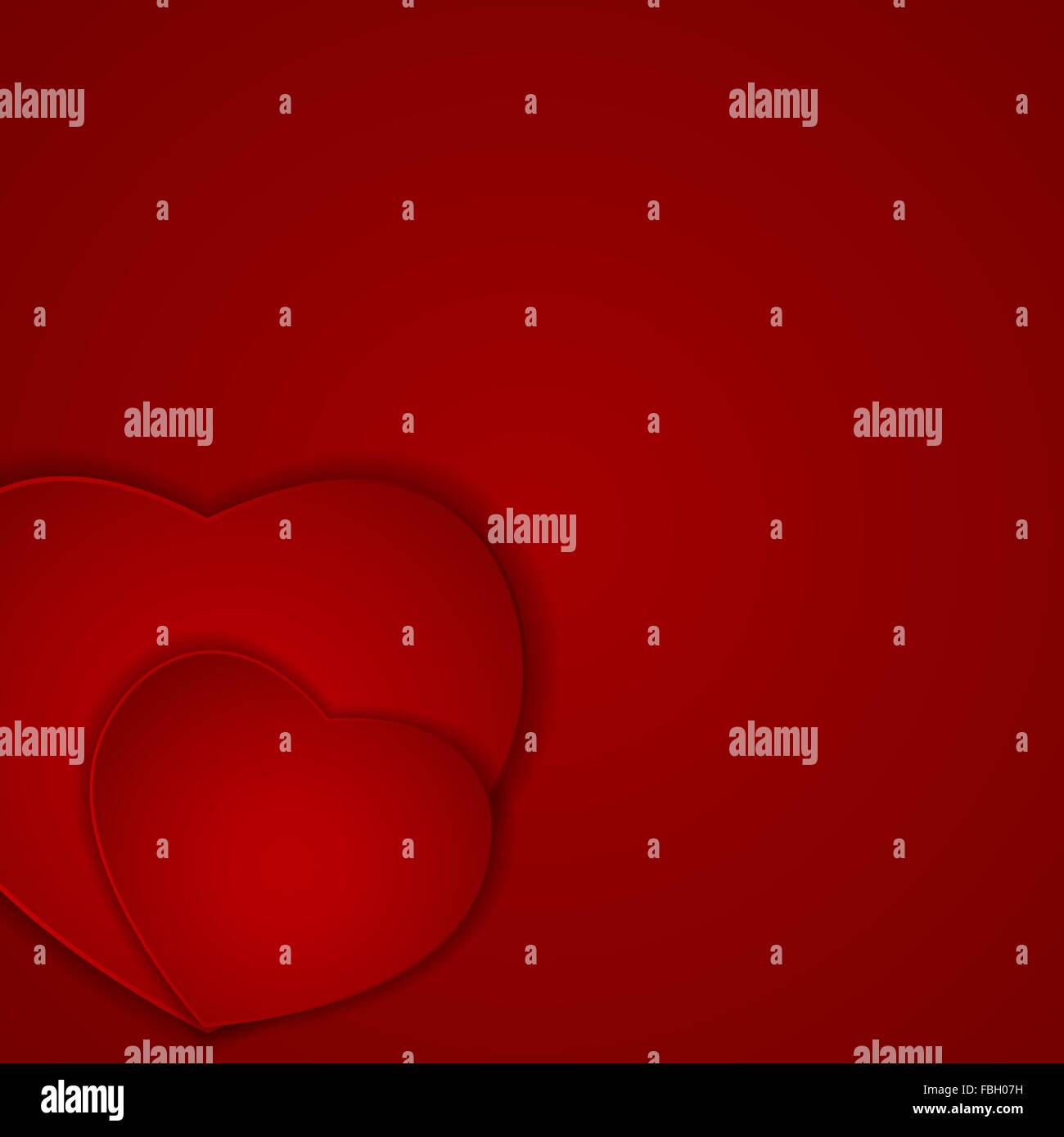 St Valentines Day Greeting Card Vector Illustration Stock Vector Image ...