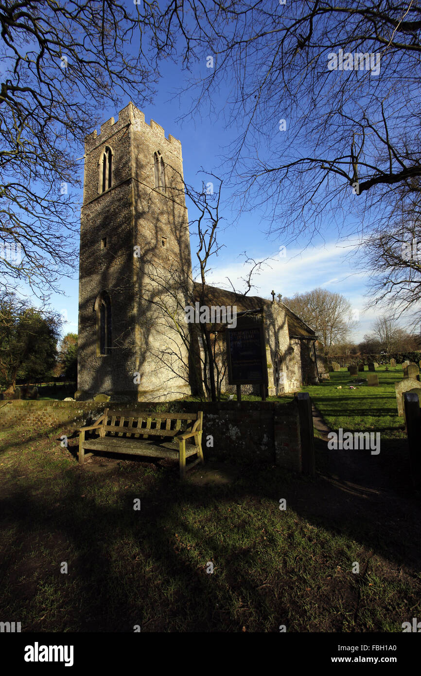St Michael's Church, Irstead, Norfolk Stock Photo