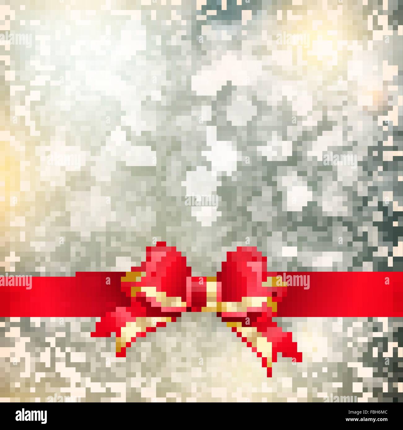 Christmas background with red bow. EPS 10 Stock Vector Image & Art - Alamy
