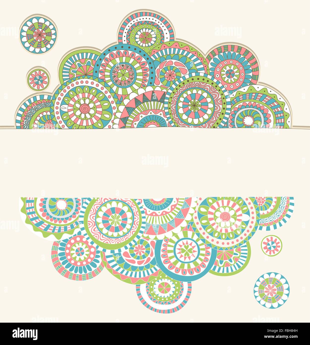 Colorful hand drawn doodle frame Stock Vector Image & Art - Alamy