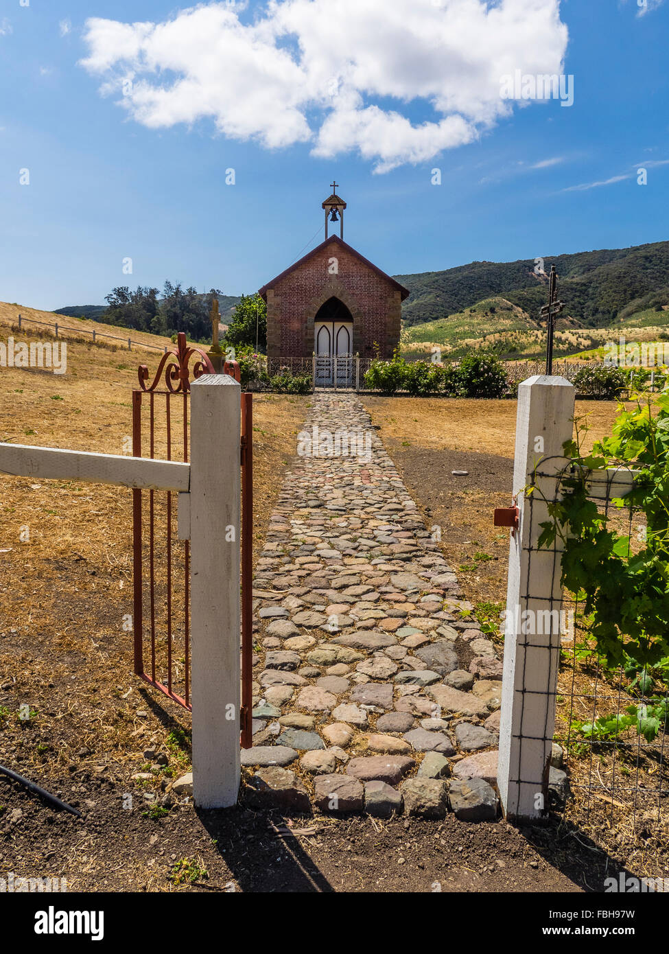 Chapel of the Holy Cross Santa Cruz Island constructed in 1891 by