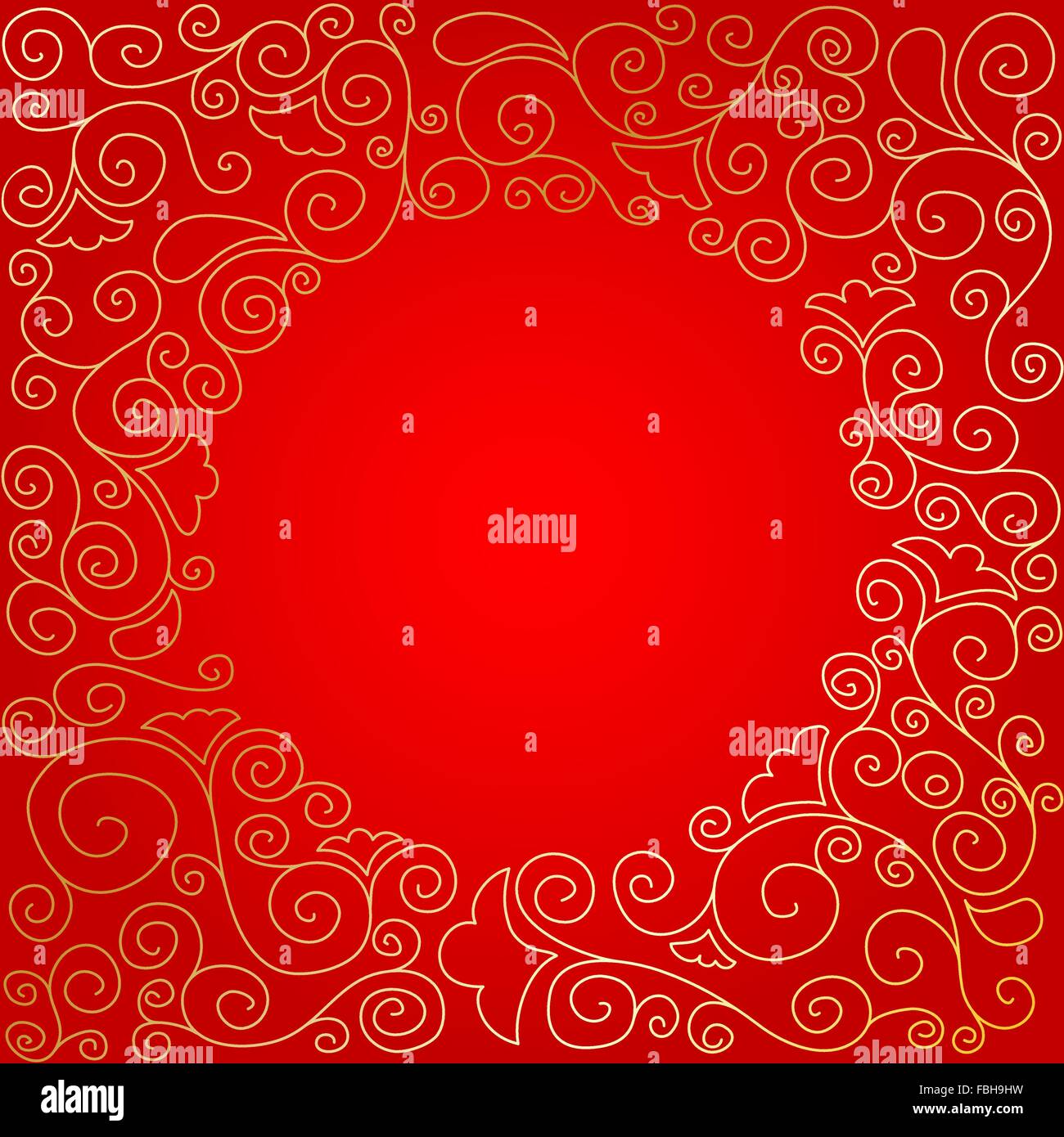 Square Christmas Card With Doodle And Space For Your Message Stock
