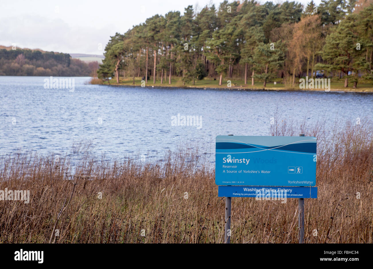 Swinsty Reservoir Yorkshire Water reservoir Stock Photo 93195736 Alamy