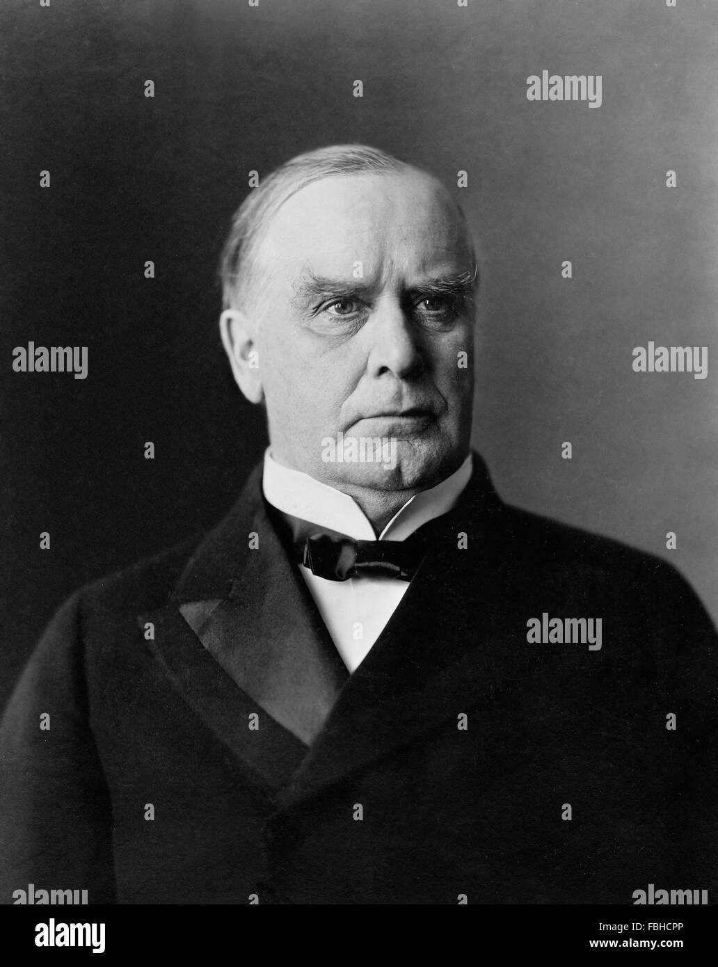 William McKinley, portrait of the 25th US President , c.1900 Stock Photo