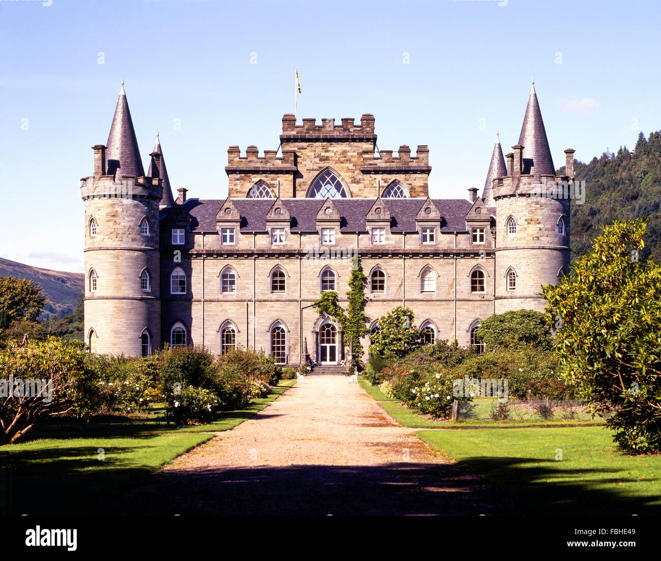 Inveraray Castle, Inveraray, Argyll and Bute, Scotland, United Kingdom Stock Photo