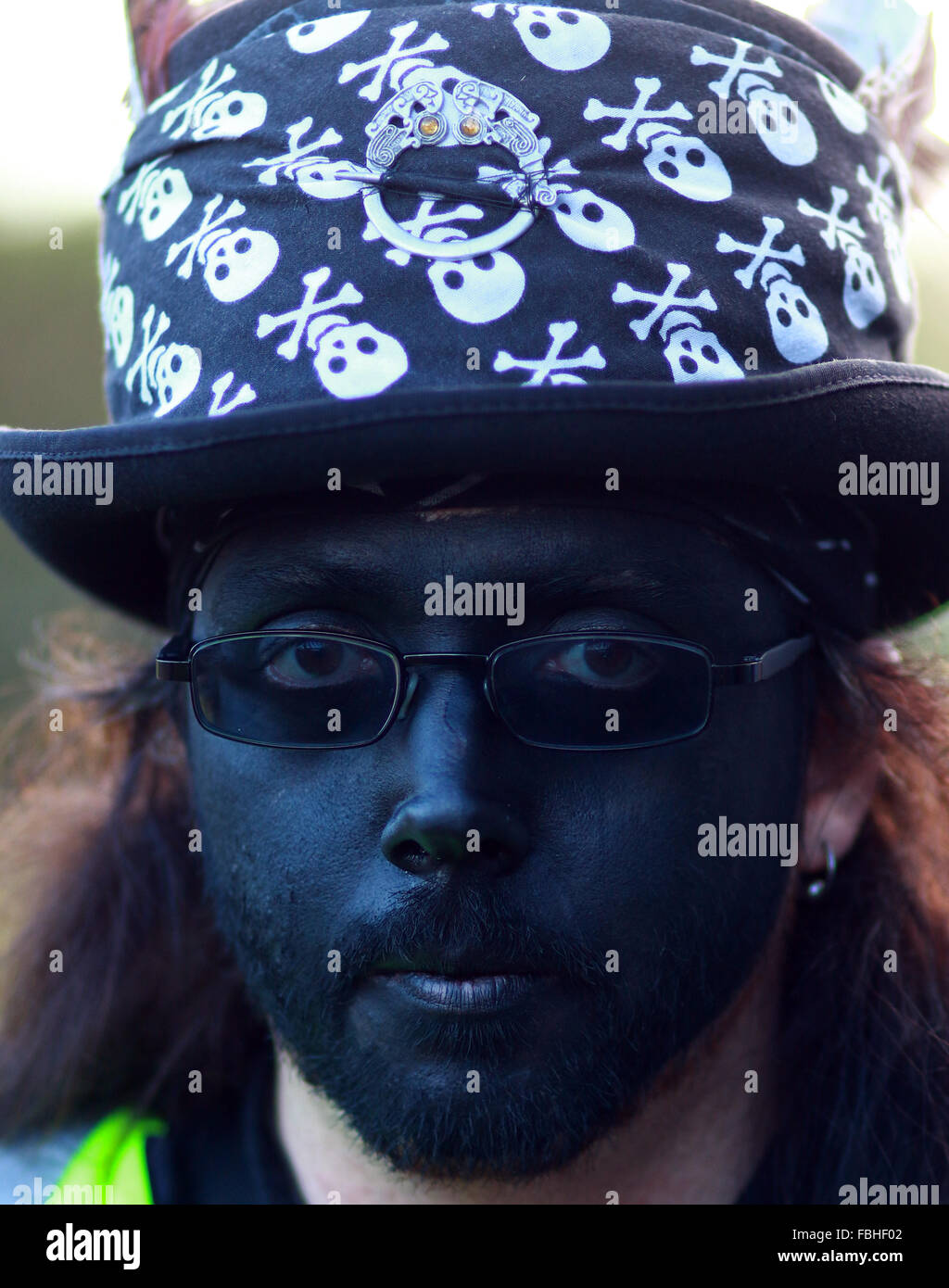 Witchman Rapper Whittlesey, Cambridgeshire, UK. 16th Jan, 2016. A Witchman. The ...