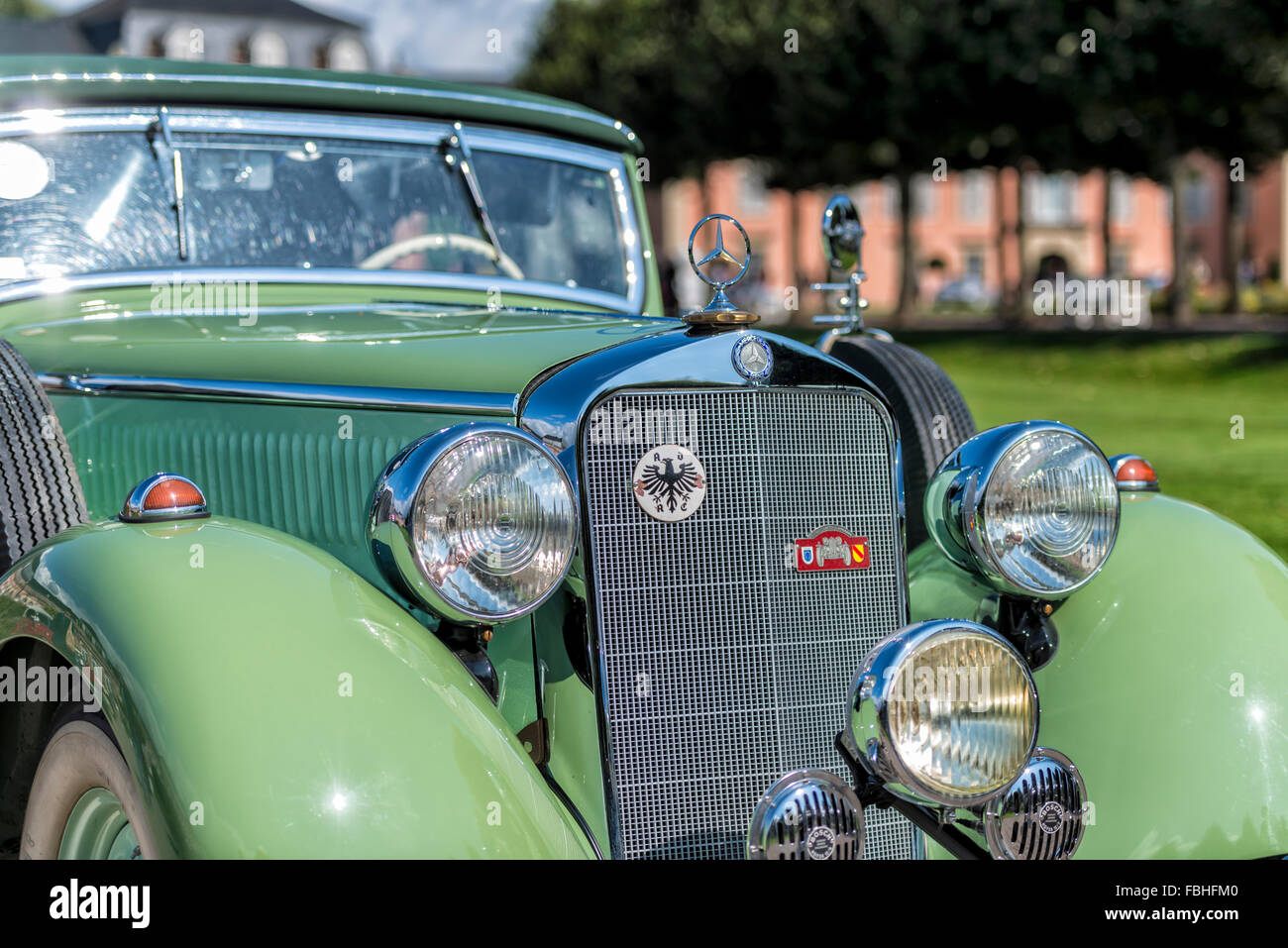 Schwetzingen Baden Wurttemberg Germany Mercedes Benz 230 Cabriolet Stock Photo Alamy