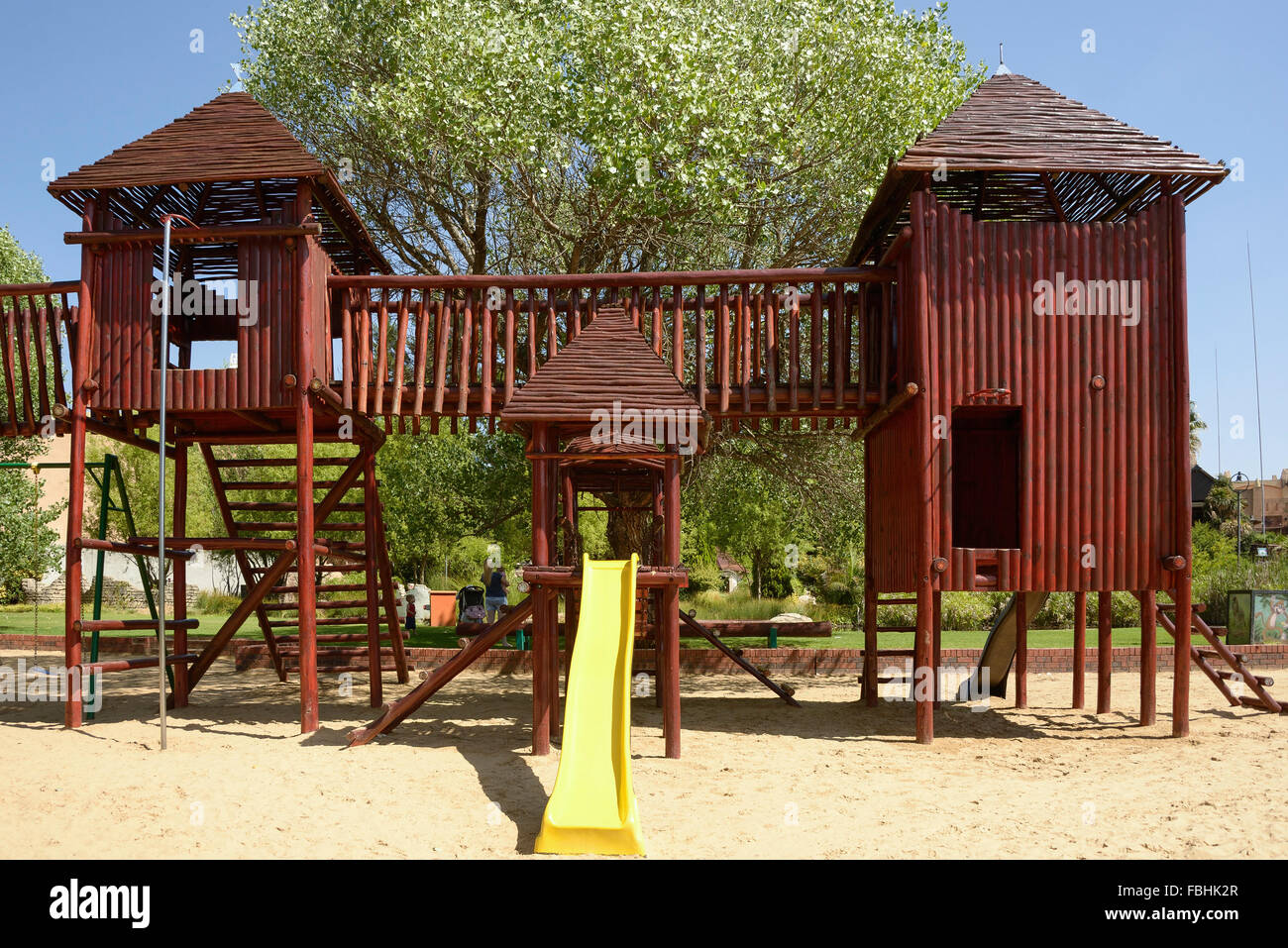 Children's playground at at Emerald Resort & Casino, Vanderbijlpark, Emfuleni Municipality, Gauteng Province, Republic of South Stock Photo