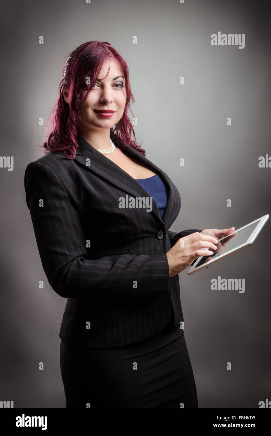 Woman in business suit touching hi-res stock photography and images - Alamy