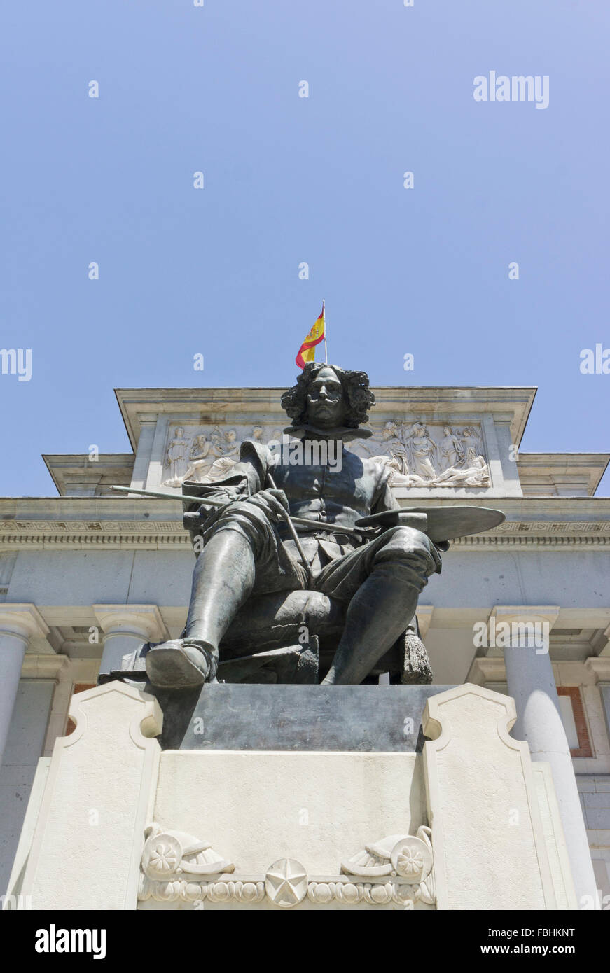 Velazquez monument in Madrid Stock Photo Alamy