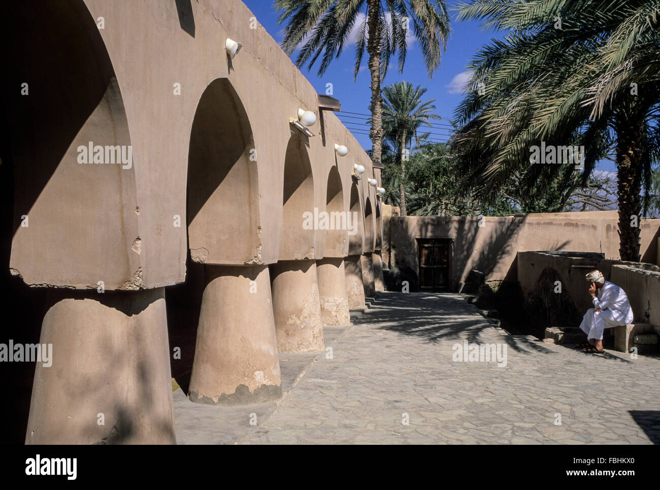 Jalan Bani Bu Ali, Oman.  Mosque of Rashid bin Hamouda. Stock Photo