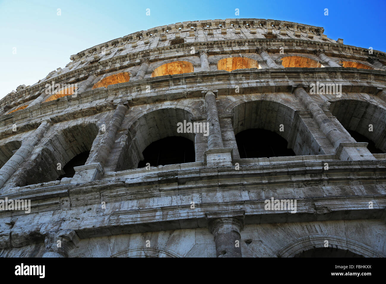 Colosseum by day, Rome, Italy. Stock Photo