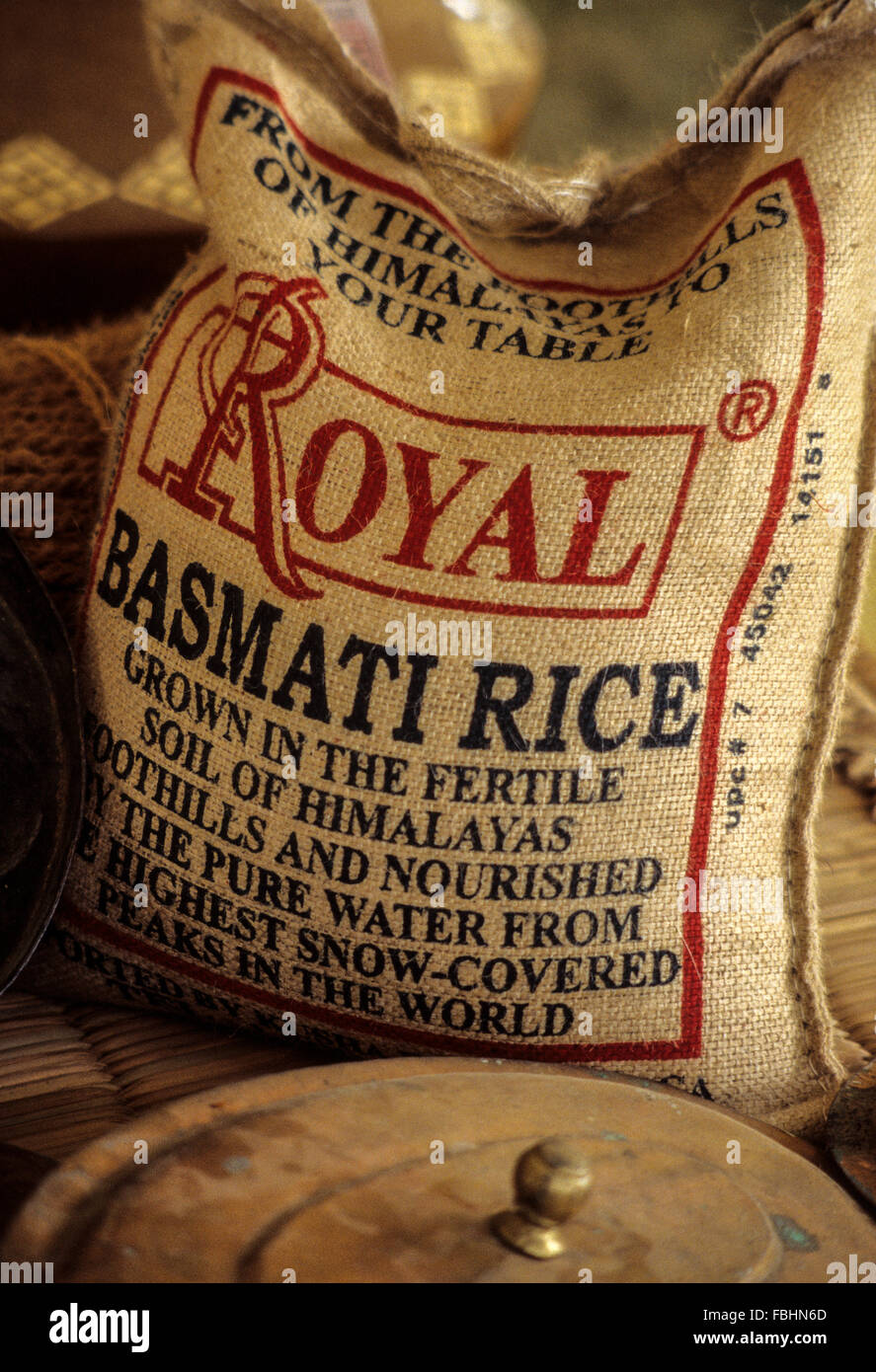 Muscat, Oman.  Indian Basmati Rice, Popular in Oman. Stock Photo