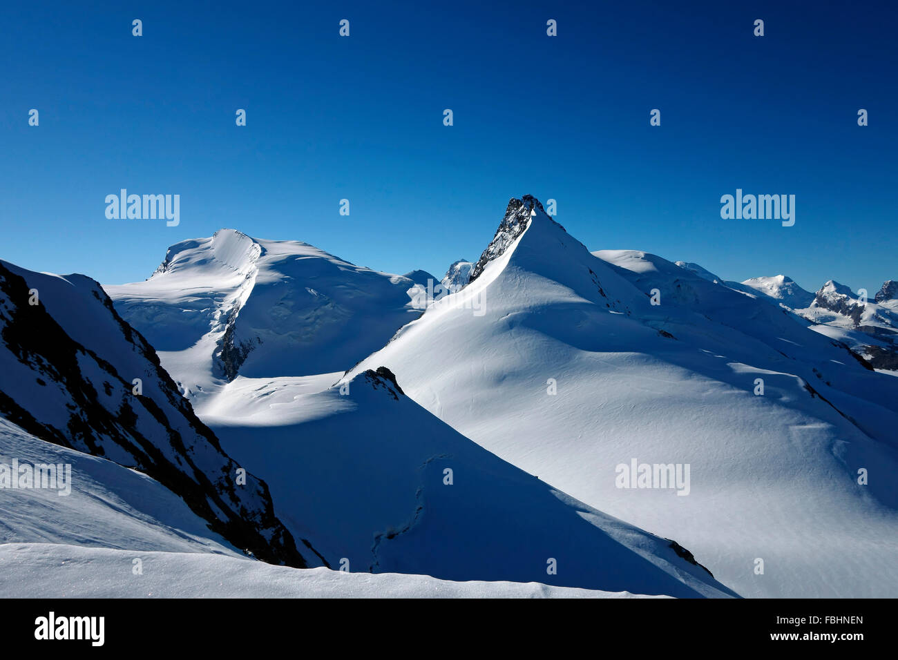 Switzerland, Allalinhorn, view Stock Photo - Alamy