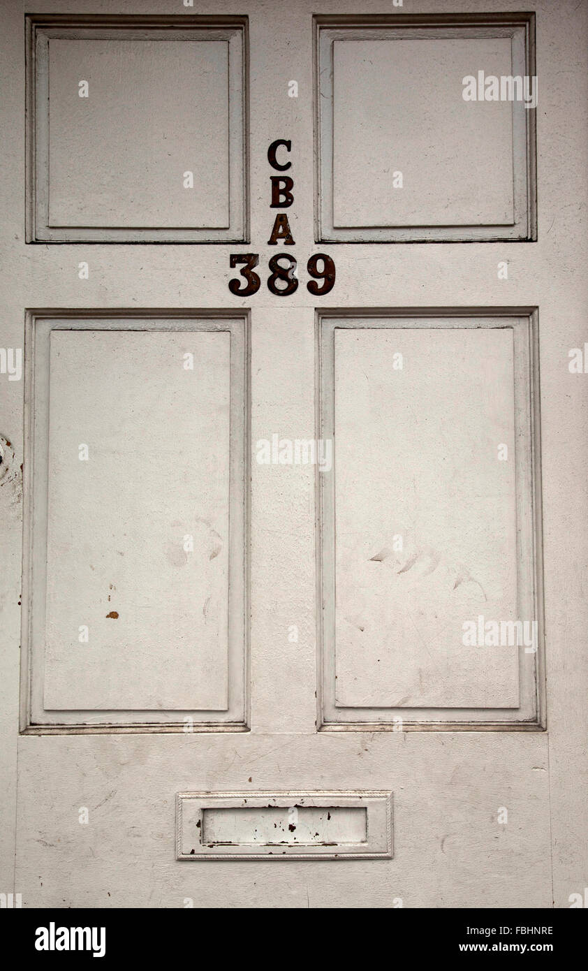 Door, entrance, house number, town Stock Photo - Alamy