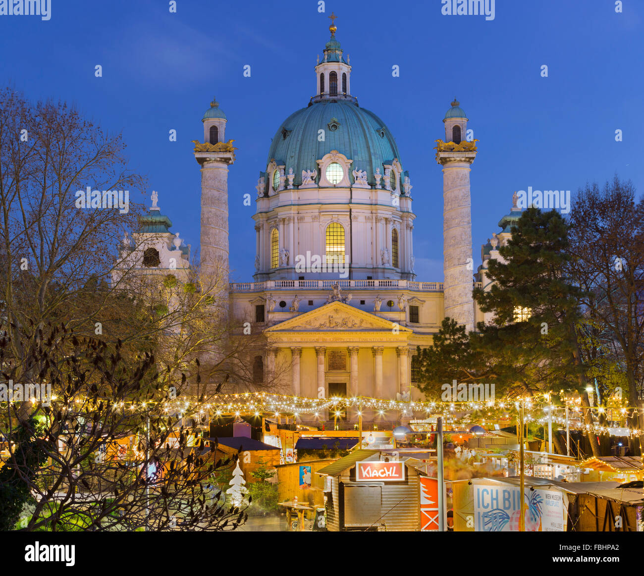 Christmas market at karlskirche hires stock photography and images Alamy